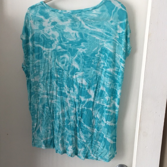 Michael Kors XL Women’s Tie Dye Tshirt. Turquoise - Picture 4 of 4
